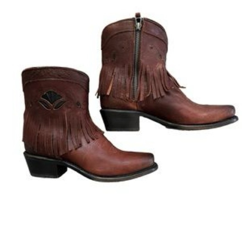 NWT Vintage Sonora Frankie Fringe Western Ankle Boot